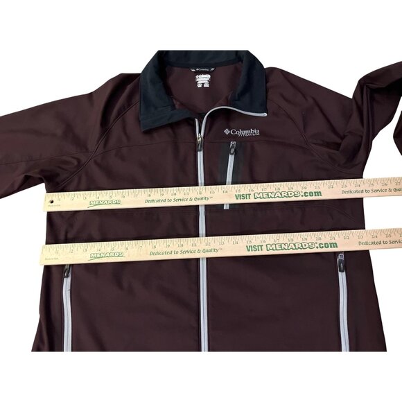 Vintage Columbia Titanium Jacket Mens XL Used Plum Black Zip Front Omni-Shade - Picture 9 of 12